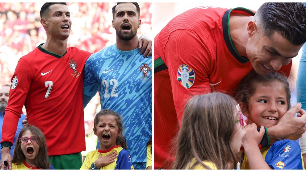 Clipul care a cucerit internetul! Reacția incredibilă a unei fetițe de la Euro 2024 după ce l-a atins pe Cristiano Ronaldo