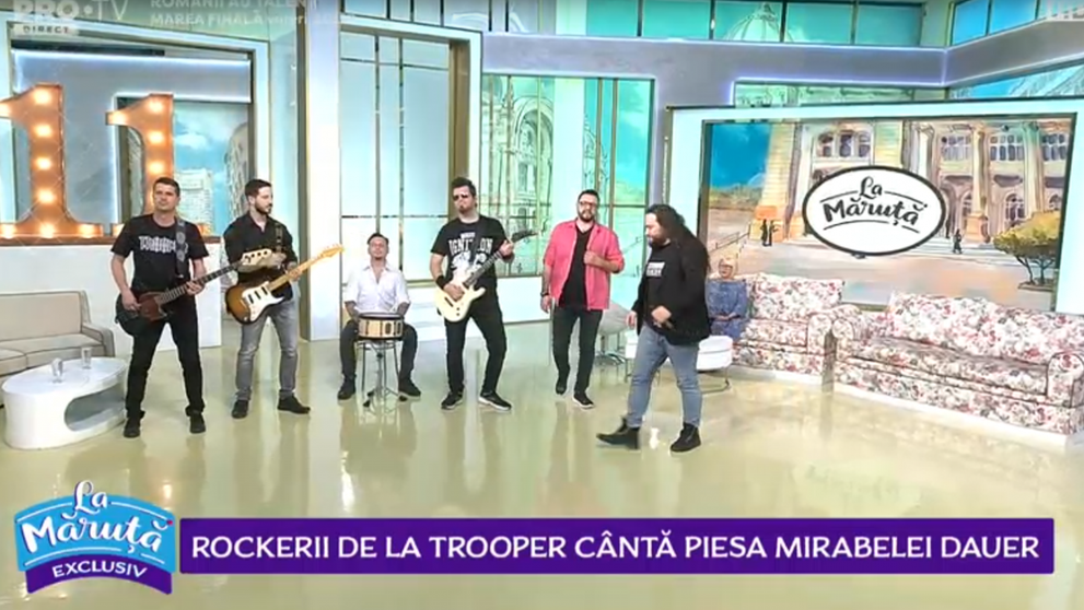 VIDEO Rockerii de la Trooper cântă piesa Mirabelei Dauer