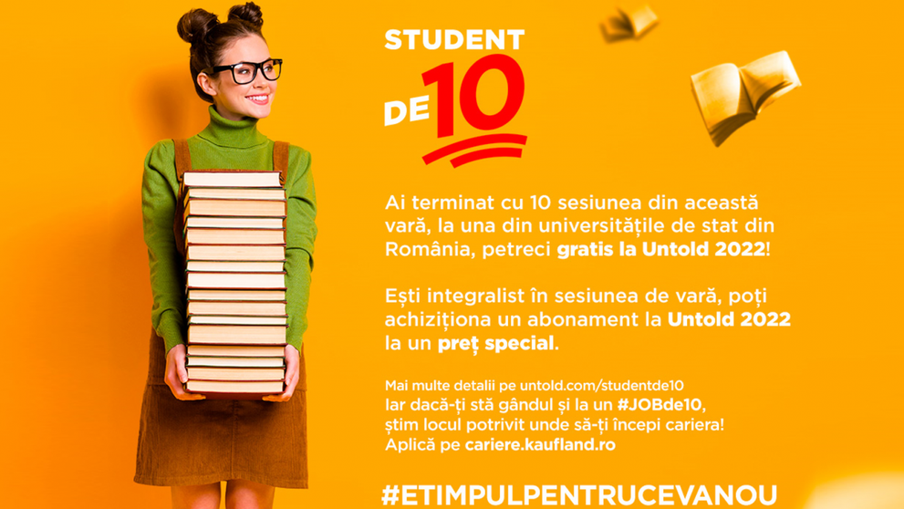 UNTOLD 2022. Studenții de 10 ai României, premiați cu abonamente gratuite la festival