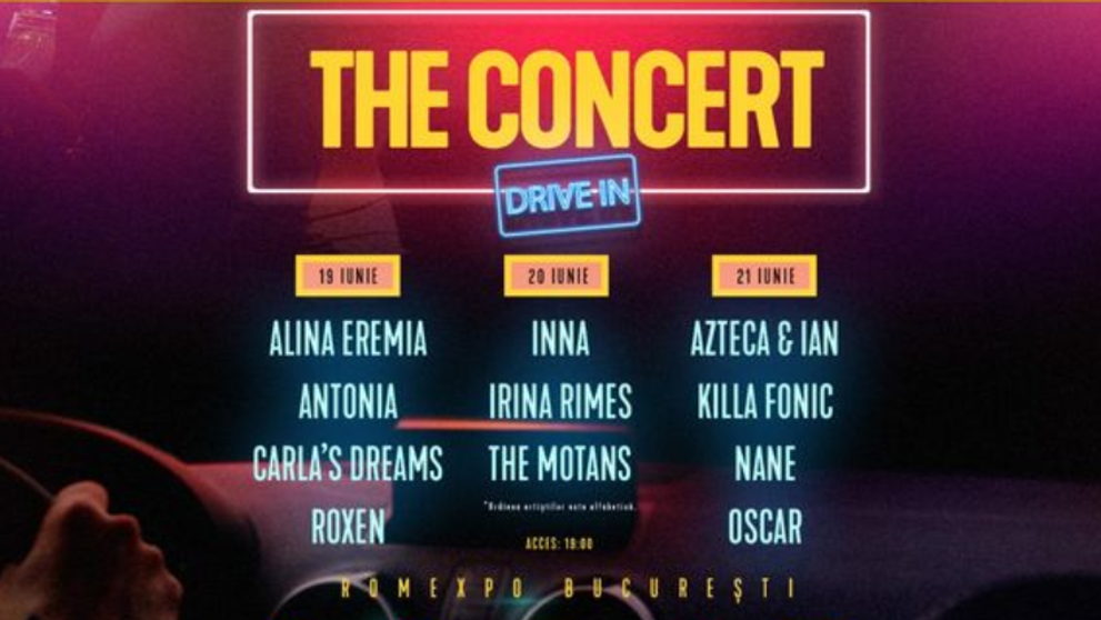 Alina Eremia, Antonia, Carla’s Dreams și Roxen sunt pregătiți pentru THE CONCERT drive-in