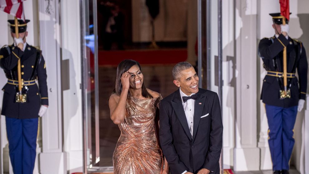 Michelle Obama a impresionat la ultimul dineu de stat de la Casa Alba. Cat de frumoasa e sotia lui Barack Obama