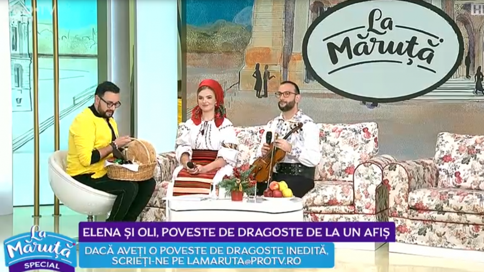 VIDEO Elena și Oli, poveste de dragoste de la un afiș