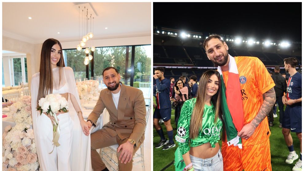 Nuntă de poveste pentru Gianluigi Donnarumma! Portarul lui Manchester City s-a căsătorit cu iubita din copilărie