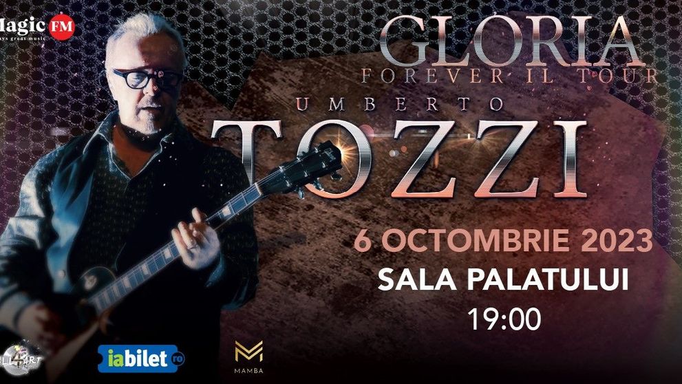 Concert Umberto Tozzi, pentru prima dată în România. Celebrul artist italian promite un spectacol de neuitat