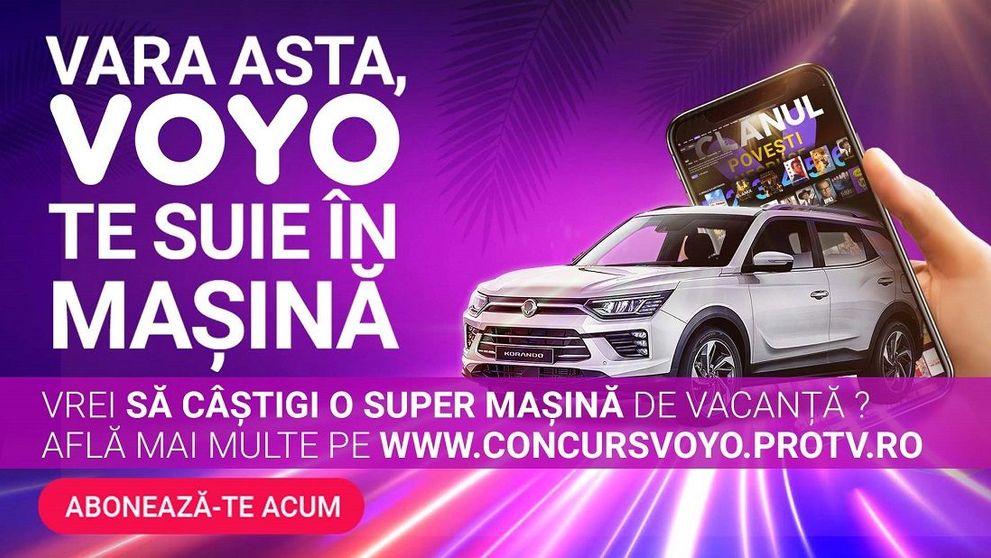 Câștigă cu VOYO mașina visurilor tale! Fă-ți acum un abonament și sporește-ți șansele de câștig!