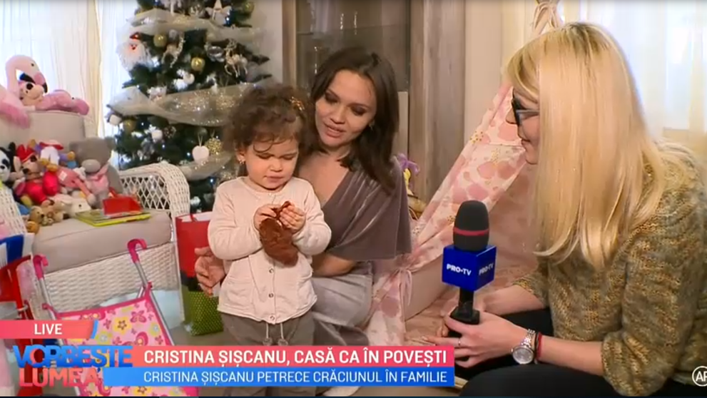 VIDEO Cristina Șișcanu, casă ca în povești