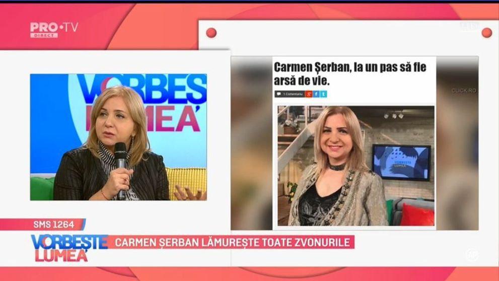 VIDEO Cum comentează Carmen Șerban zvonurile din presă